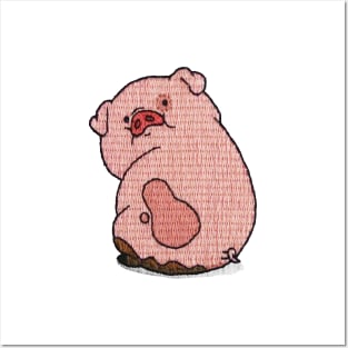 Embroidered Waddles Posters and Art